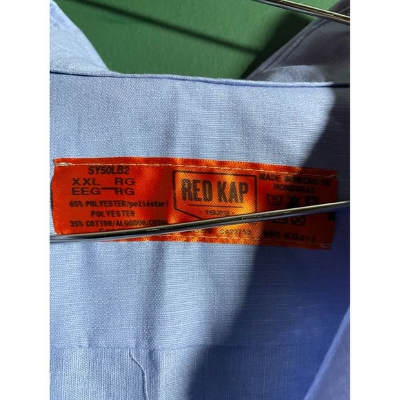 Red Kap - Men's Blue Button Down Long Sleeve Casual Shirt - Size XXL *New with T - Picture 4 of 5
